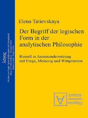 cover image of Der Begriff der logischen Form in der Analytischen Philosophie